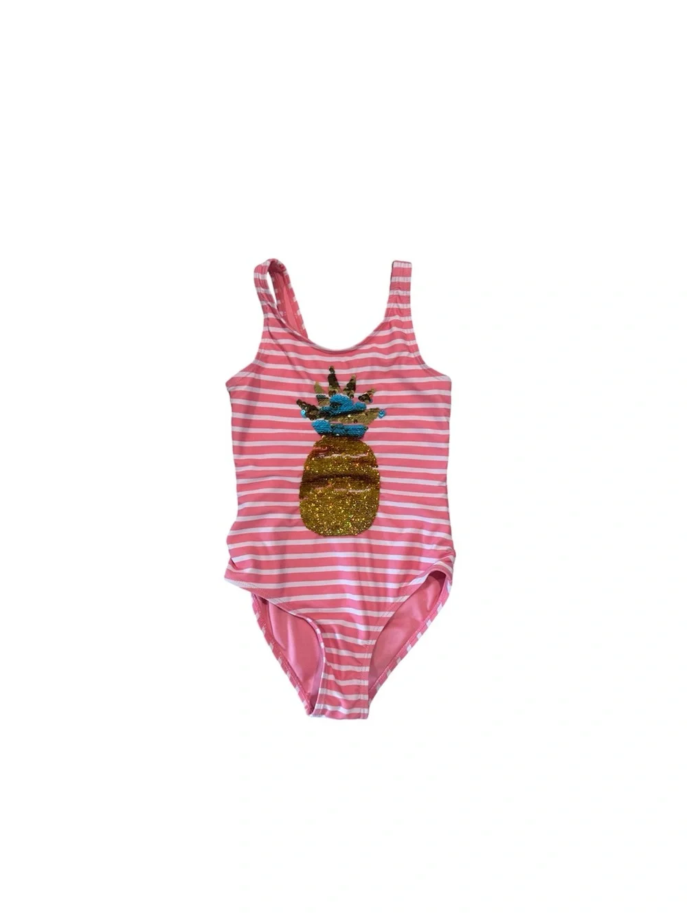 Old Navy Girls One Piece Swimsuit Bundle Size 6/6X  Floral, Pineapple Colorblock
